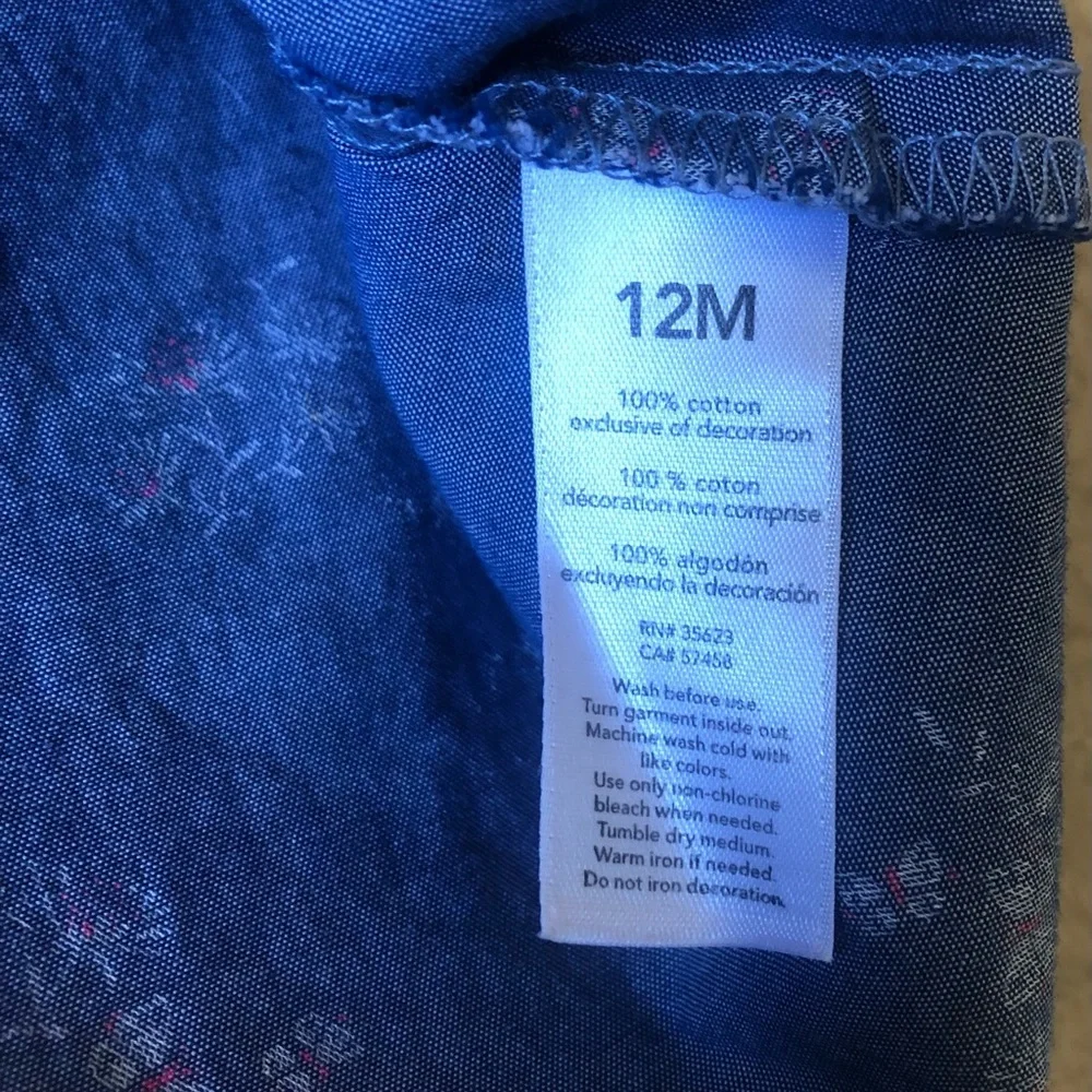 Carter’s Shirt Size 12 Months Floral Butterfly’s